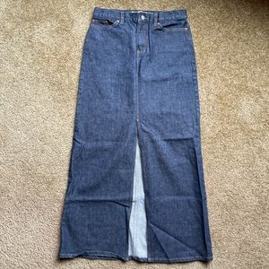 NWOT Gap Maxi Denim Skirt Size 6
